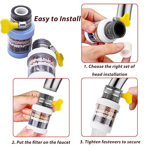 4 Pack Faucet Mount Filters, Faucet Water Filter - Image 5