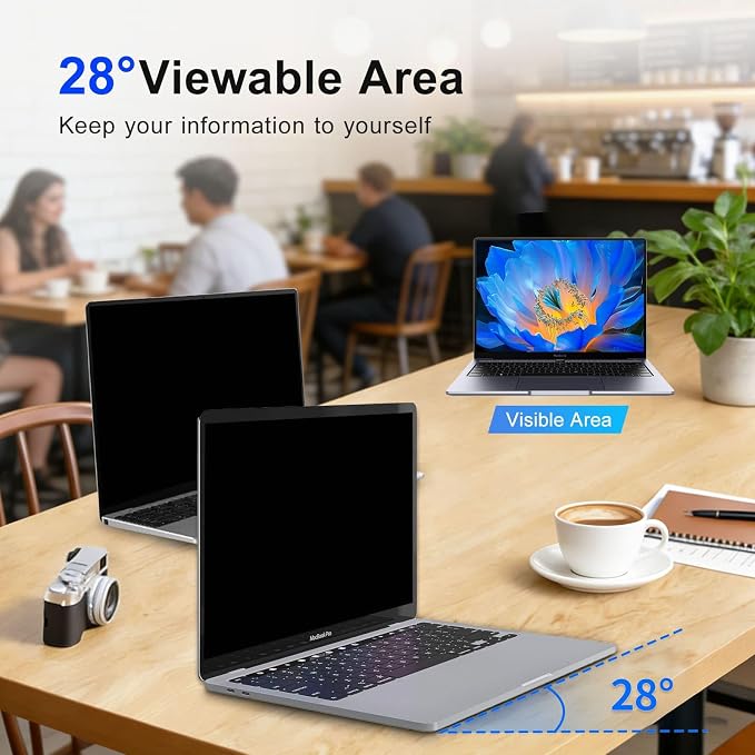 2Pack Magnetic 16 Inch Laptop Privacy Screen 16:10 Aspect Ratio, Removable - Image 3