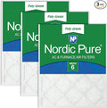 Nordic Pure 12x18x1 Poly Green MERV 6 Pleated AC Furnace Air Filters 3 Pack | by NordicPure