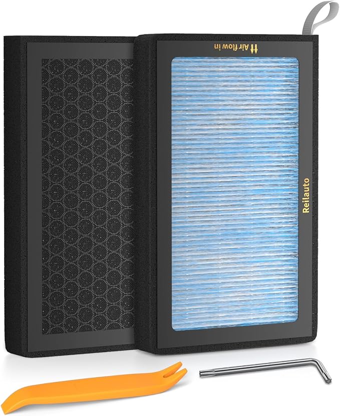 Tesla Model 3 Model Y Cabin Air Filter Accessories, 2 Pack H13 HEPA Filter by Unknown