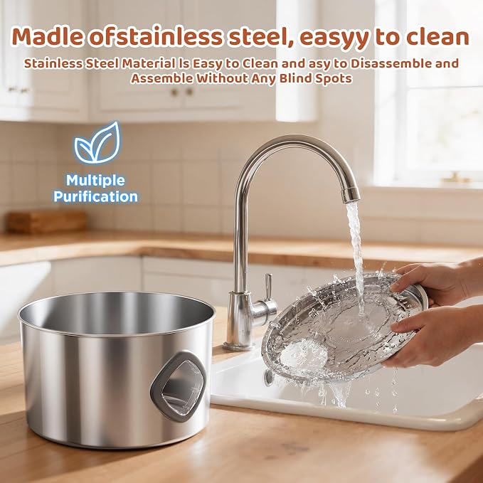 3.2L Wireless Pet Water Fountain, 4000mAh Rechargeable Stainless Steel Dispenser - Image 7