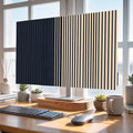 Deep Blue Line Color Block Indoor TV Cover, Elastic TV Screen Protector Modern by Unknown