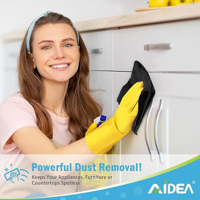 AIDEA Microfiber Cleaning Cloth-800PK, Soft Microfiber Towels - Image 4