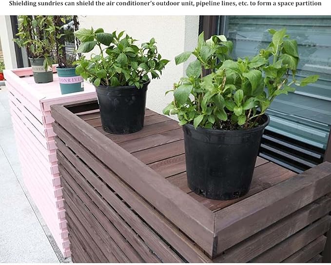 Wood Air Conditioner Fence Screen - Image 2