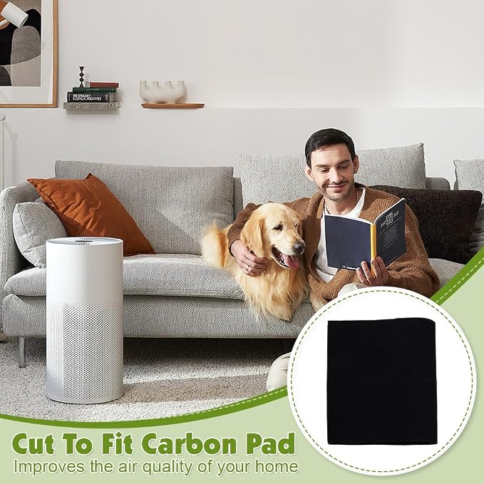 OLYCRAFT 2 Pack Activated Carbon Filter Sheet 47x15.5 Inch Cut-to-Fit Air - Image 5