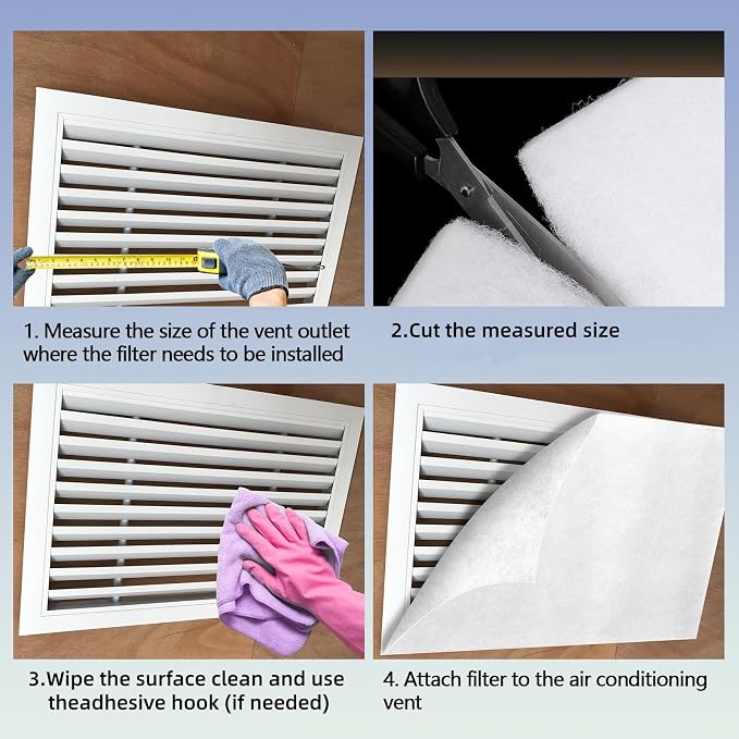 Air Vent Filter White, Electrostatic Vent Filter Material - Image 5