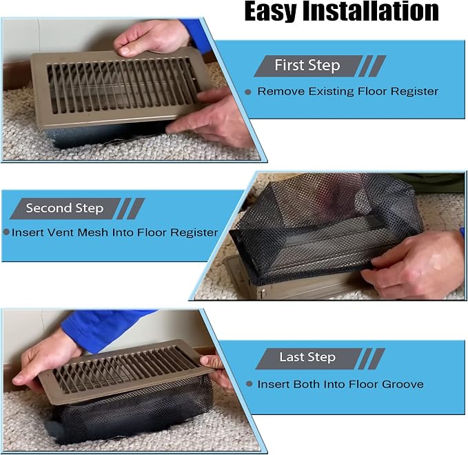 Floor Register Cover Trap, Floor Air Vent Cover Screen - Image 4