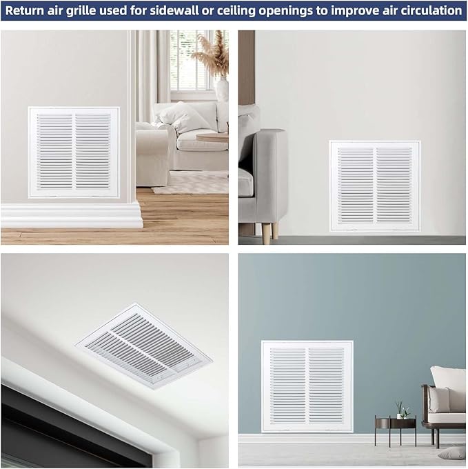 Return Air Grille 14x14, Air Return Vent Cover - Image 7