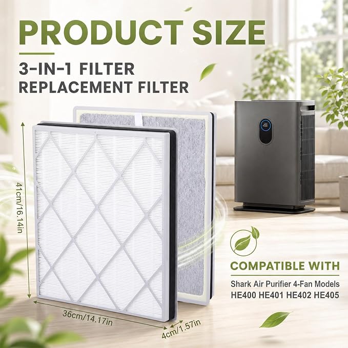 Gerrii 4 Pack Replacement Filters Compatible - Image 2