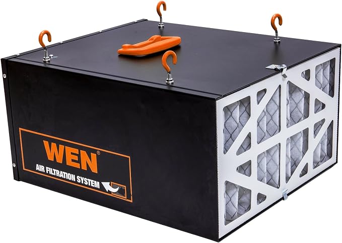 WEN 3410 3-Speed Remote-Controlled Air Filtration System & 90243-027-2 5-Micron - Image 4