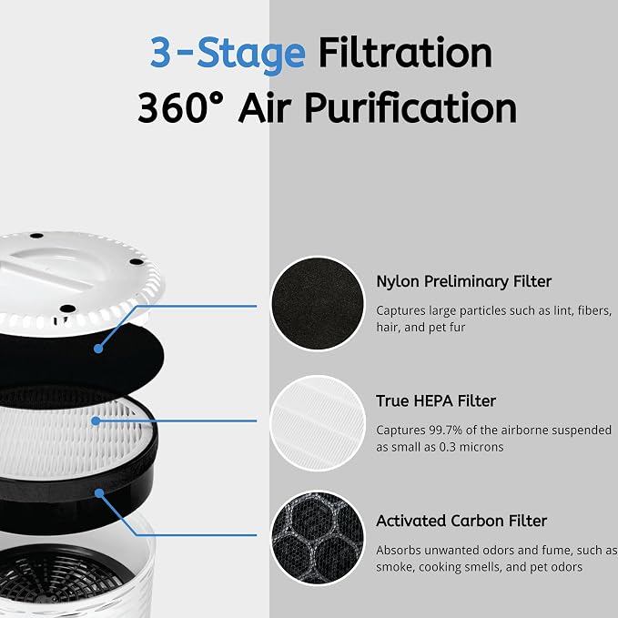 Nispira LV-H132 Air Filter Replacement Compatible - Image 3