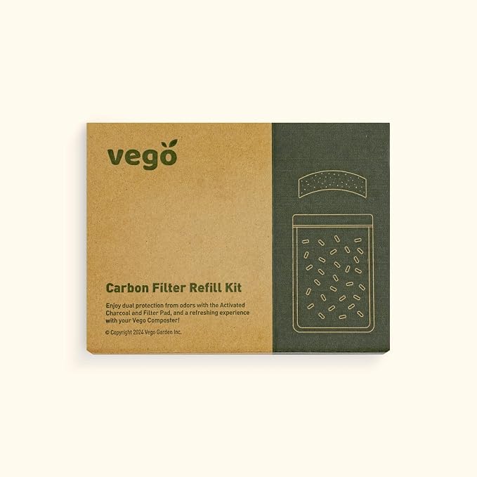Vego Carbon Filter Refill Kit, 1 Bag by Vego