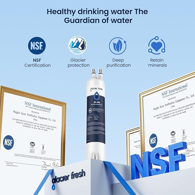 GLACIER FRESH EDR3RXD1 Refrigerator Water Filter, Compatible - Image 7