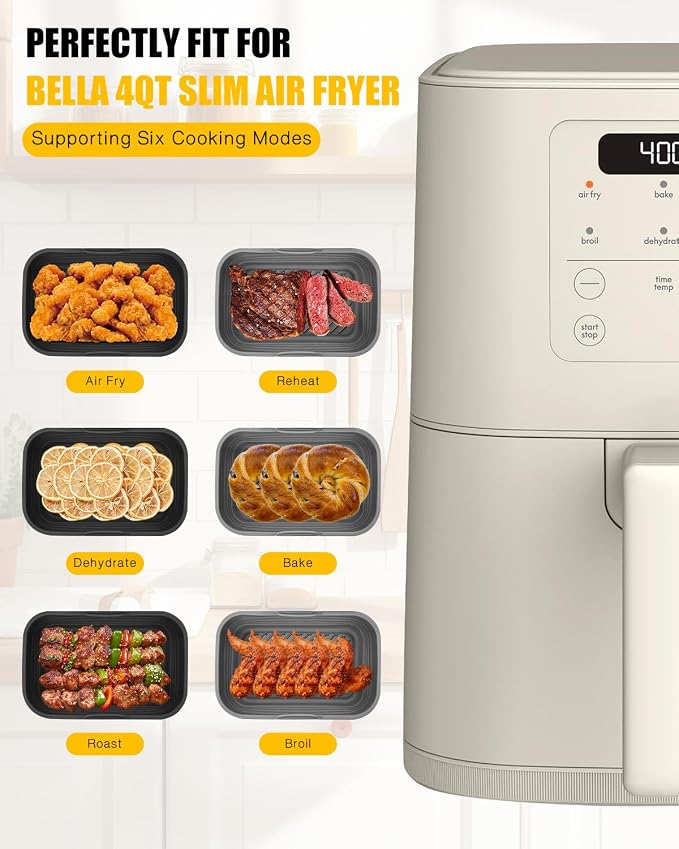 Collapsible Air Fryer Silicone Liners 2-Pack - Image 2