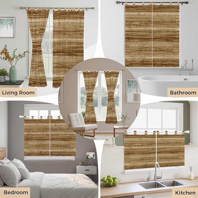 Vintage Western Living Room Curtains 84 Inch Length, Window Curtains Tab Top - Image 7