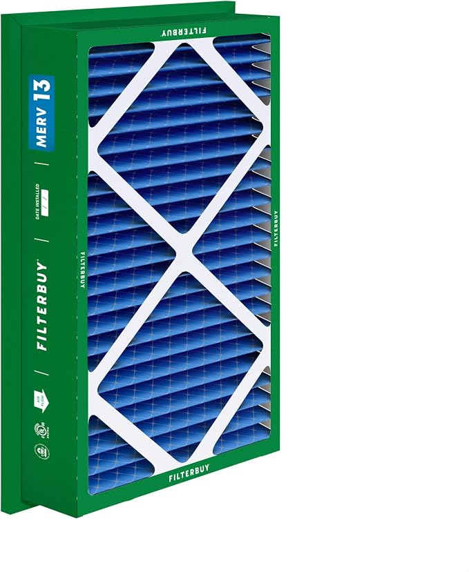 Filterbuy 20x30x5 Air Filter MERV 13 Optimal Smoke & Allergy Defense, - Image 9