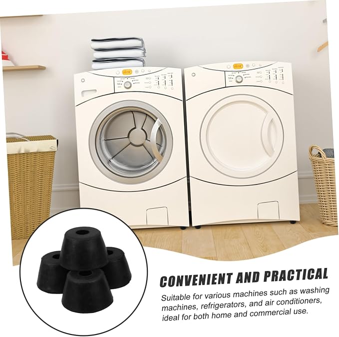 4 Pcs Rubber Vibration Pads for Machines Noise Reduction Slip Feet for Home - Image 8