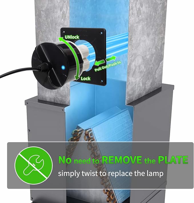 80W UV Light for HVAC Systems- Ozone-Free Commercial/Whole House Duct UVC Lamp - Image 3