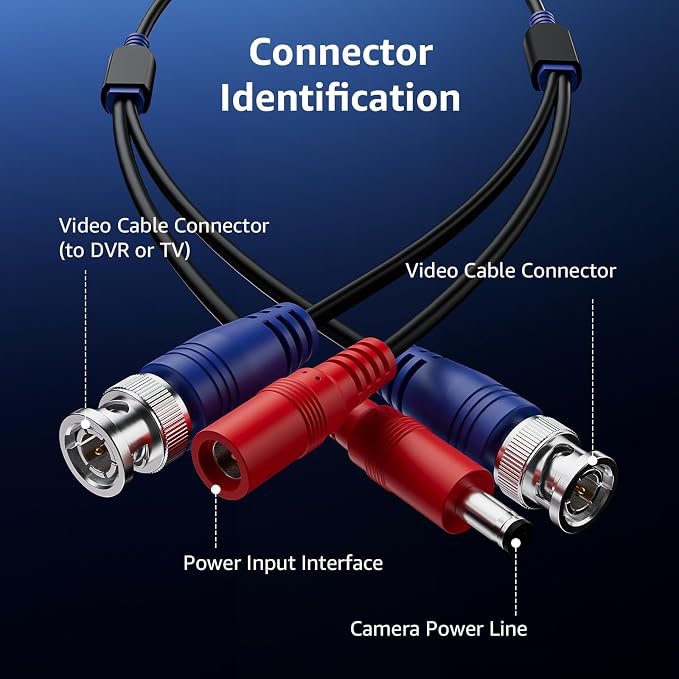 ANNKE 4 Pack 30M/100ft All-in-One Video Power Cables, BNC Extension - Image 6