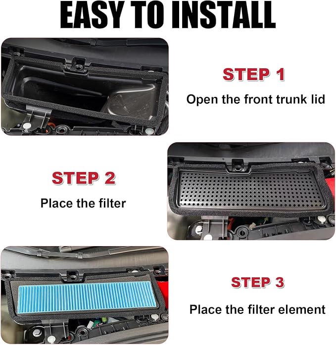 KIKIMO for Tesla Model 3 Air Filter Intake Accessories Replacement 2025 - Image 4