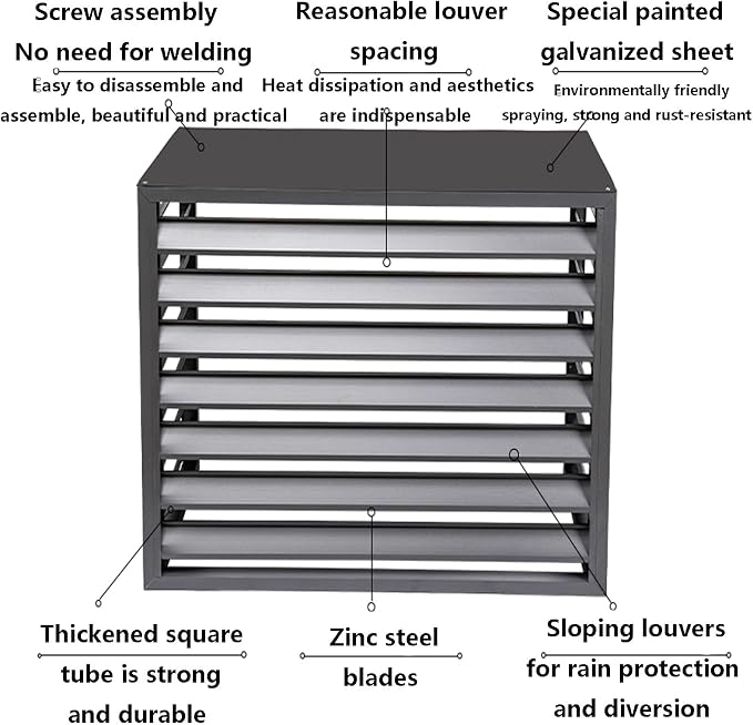 Outdoor air conditioning fence, outdoor air conditioning hidden protective cover - Image 4