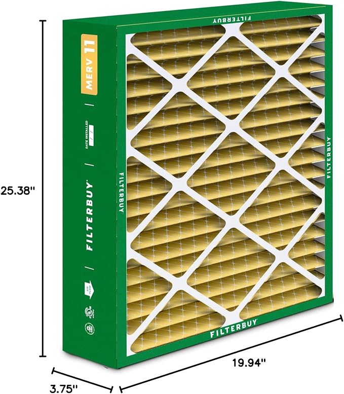 Filterbuy 20x25.25x3.5 Air Filter MERV 11 Superior Pet & Allergy Defense - Image 10