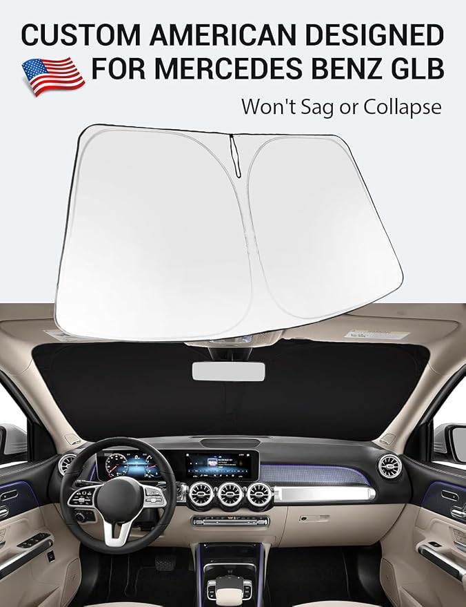 Proadsy 2026 Upgrade Windshield Sun Shade Custom Fit 2020-2025 2026 Mercedes - Image 2