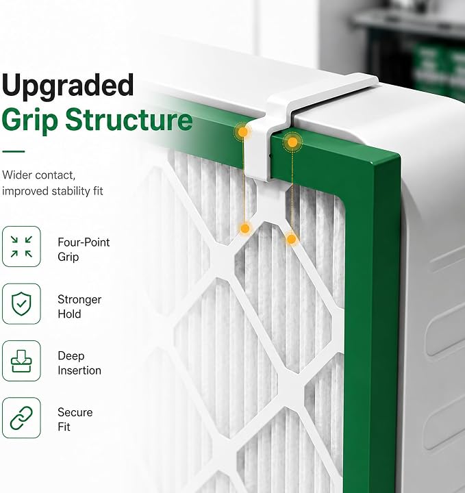 Updated 2 Sets Box Fan Filter Clips, Air Filter Holder Sealed No-Gap - Image 5