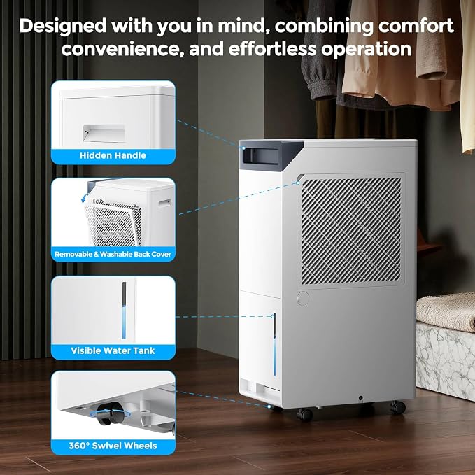 4500 Sq.Ft Most Efficient Energy Star, Max 80Pint/D Smart Compressor - Image 8