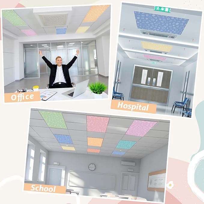 Wiooffen 8 Pcs Stationery Fluorescent Light Covers - Image 5