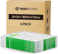 20x24x1 Air Filter 6 Pack, Durable MERV 8 Pleated Home HVAC AC Furnace Filters by TrightFilters