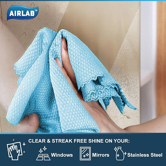 Airlab Glass Polishing Cloth Streak Free Miracle Cleaning Cloth Lint Free - Image 5