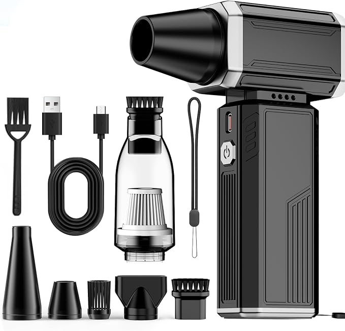 Electric Air Duster, Mini Vacuum Cleaner by Santiway