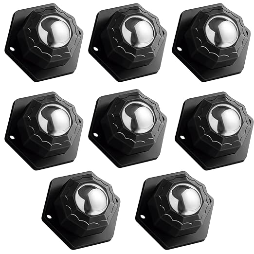 8 Pack Heavy-Duty Self-Adhesive Swivel Caster Wheels by WEITELAI