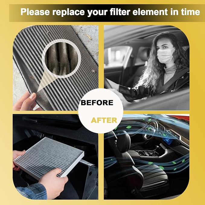 2 Pack Cabin Air Filter For Santa Fe 2021-2023, Santa Cruz 2022-2023, Elantra - Image 7