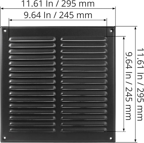 10'' x 10" Inch Square Ventilation Grille - Image 2