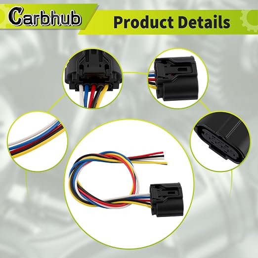 Carbhub Air Flow Sensor Meter MAF Harness Connector Plug Fit - Image 4