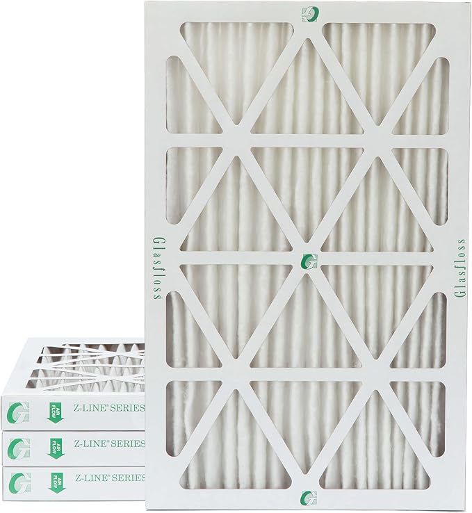 Glasfloss ZL 14x25x2 MERV 13 Pleated 2" Inch Air Filters by Glasfloss