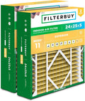 Filterbuy 24x25x5 Air Filter MERV 11 Superior Pet & Allergy Defense, by Filterbuy
