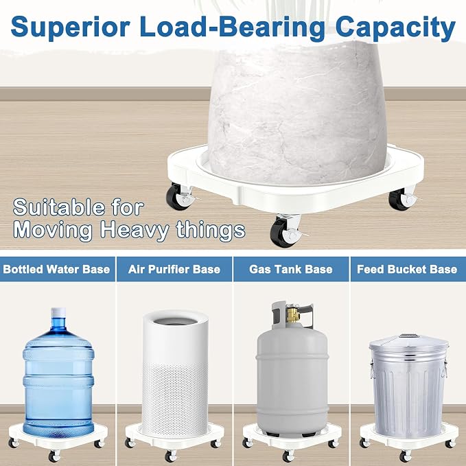 2 Pack 11'' Heavy Duty 5 Gallon Water Jug Holder Caddy - Image 3