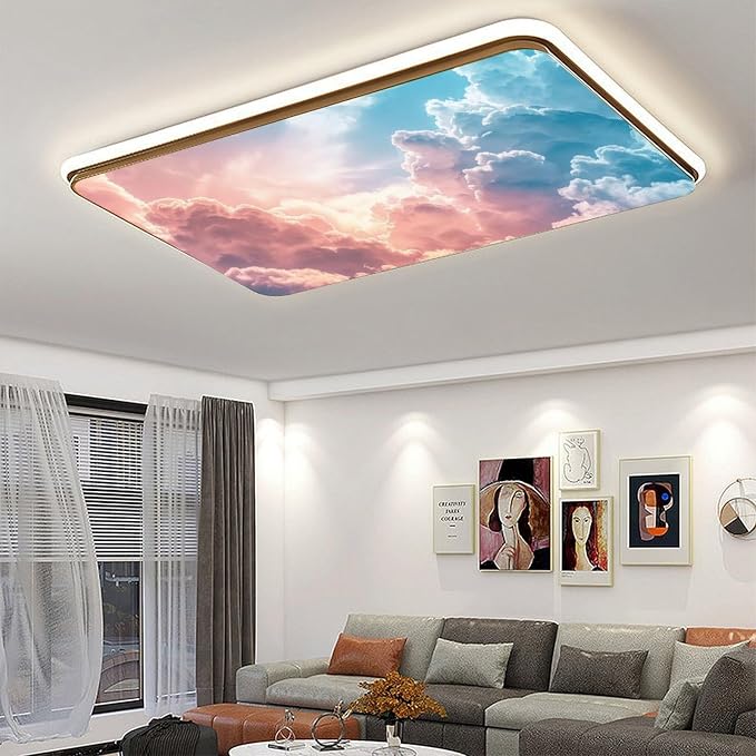 2PCS Fluorescent Light Covers for Classroom Ceiling Lights Magnetic Light Covers - Image 6