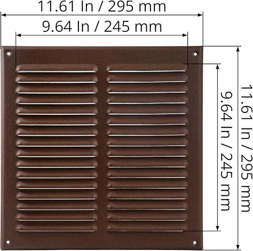 10'' x 10" Inch Square Ventilation Grille - Image 2