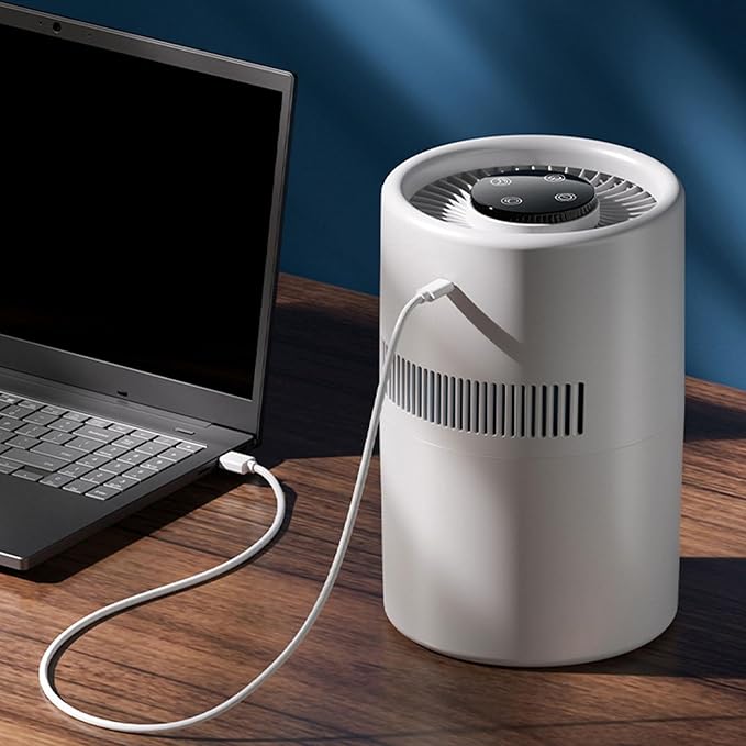2 in 1 Air Purifier and Humidifier, 5W 4L Water Tank Quiet Humidifier, USB - Image 4