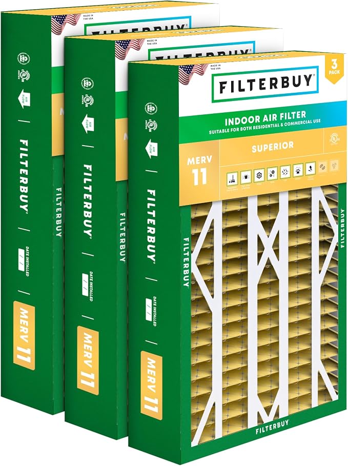 Filterbuy 16x26x5 Air Filter MERV 11 Superior Pet & Allergy Defense, Pleated by Filterbuy