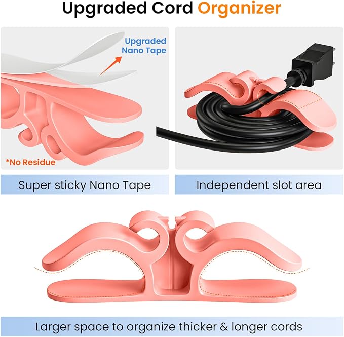 Cord Organizer for Appliances, Air Fryers – Tidy Kitchen Counter Cord Management - Image 3