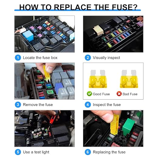 80PCS Standard Car Fuses Assortment Kit, Professional Blade Fuses Automotive - Image 7