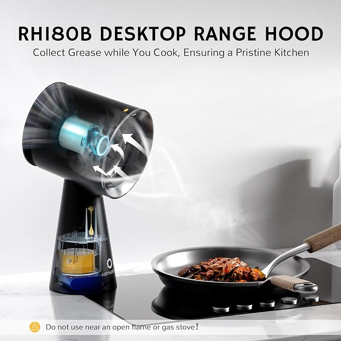 Airthereal Rechargeable Portable Range Hood, Desktop Range Hood - Image 5