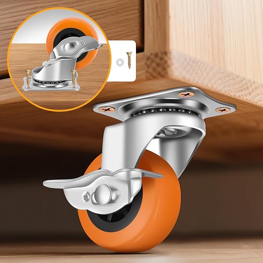 3 Inch Caster Wheels, Casters Set of 16, Heavy Duty Caster - Image 5