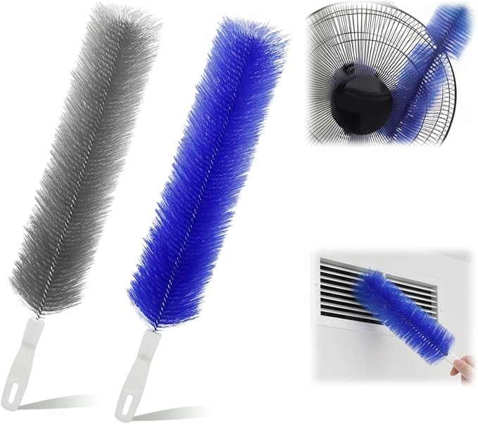 Bendable Microfiber Head, 2026 Fan Cleaner Brush, Washable Reusable Dust Remover by UUJQAC