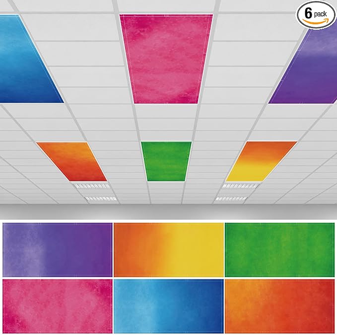 6pcs Magnetic Fluorescent Light Covers by VELANORIQUE